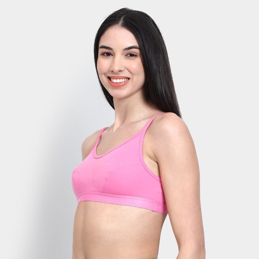 Ladies' Non-Padded Bra, Pink, large image number null